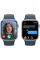Apple Watch Series 9 45mm GPS+LTE Silver Aluminum Case with Storm Blue Sport Band (M/L)